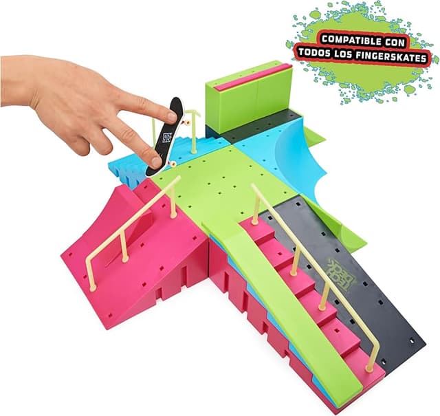 Thumbnail 2 de Tech Deck Neon Mega Park X-Connect — parque de dedos para 2 fingerboards