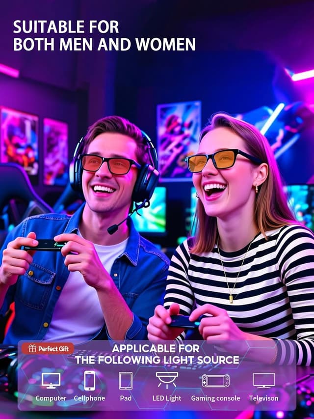 Thumbnail 4 de VMJFBJ Gafas luz azul para ordenador 25g