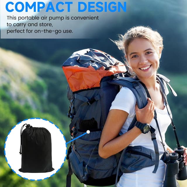 Thumbnail 6 de Electric Air Pump for Inflatables (4000mAh) – Cordless pump with 3 nozzles for airbeds, paddling pools and more