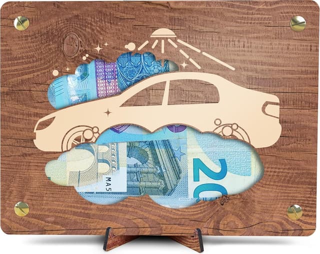Imagen de Auto waschen Geldkarte XL 20x15 cm en OfertitasTOP