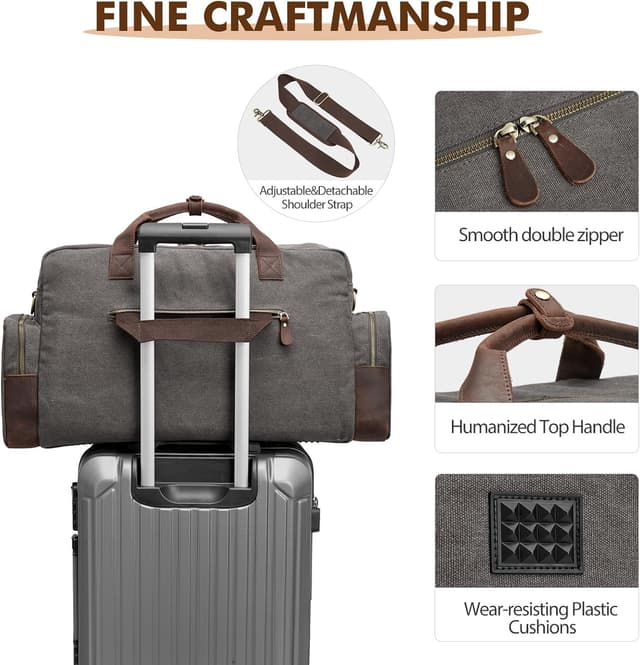 Thumbnail 4 de S-ZONE Unisex 56 Litri Borsa da Viaggio in Tela