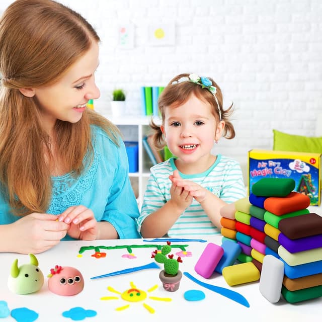 Thumbnail 6 de Air Dry Clay 36 Colour Modelling Kit