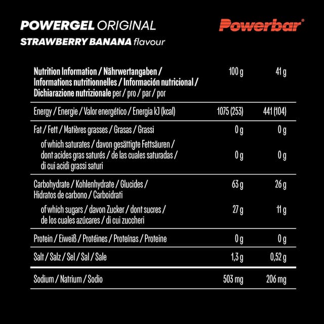 Thumbnail 5 de Powerbar PowerGel Original Fresa-Banana 24x41g - Energía 🍓