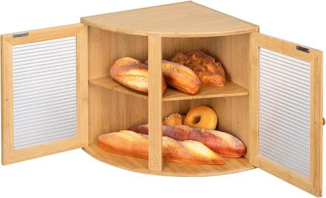 Detalle 2 de Leader Accessories Bambus Brotkasten 32x32x34 cm