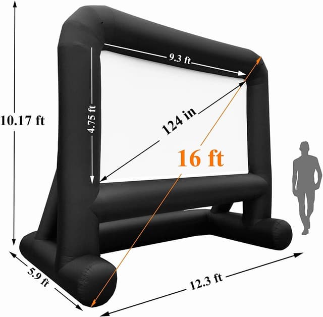 Detalle de Ballsea Inflatable Projector Screen 16Ft