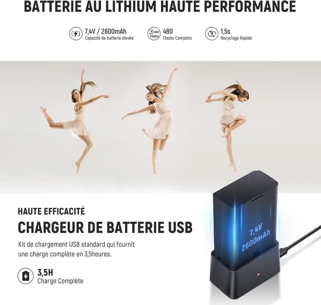 Thumbnail 6 de NEEWER Z2-S Flash Speedlite TTL 2,4G per Sony con HSS 1/8000 e testa rotante 0°–330°