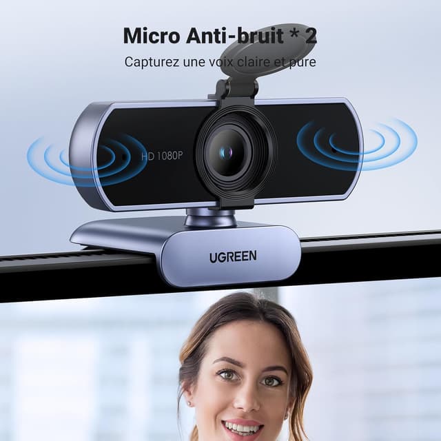 Thumbnail 4 de UGREEN Webcam Full HD 1080P Gris
