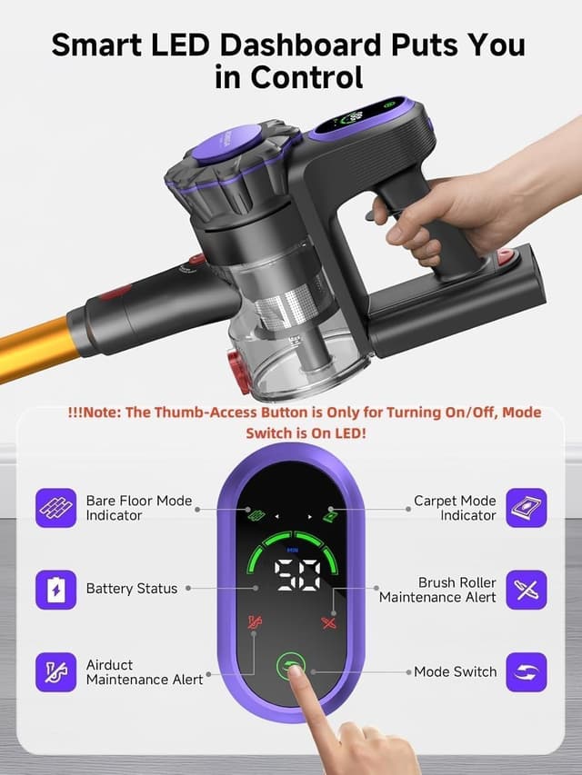 Thumbnail 4 de MV3 Cordless Vacuum Cleaner 45KPa, 50 mins 🧹