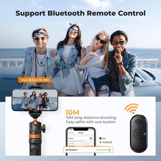 Thumbnail 4 de K&F CONCEPT 158cm Selfie Stick Tripod