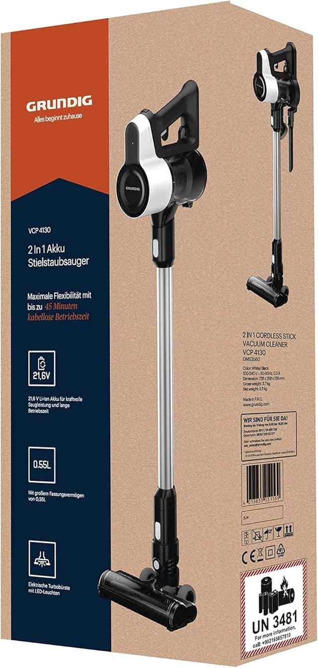 Thumbnail 6 de GRUNDIG VCP 4130 2-in-1 Akku-Staubsauger