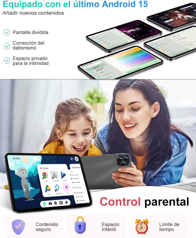 Thumbnail 6 de GOODTEL Tablette Android 15, 128 Go, 5G ⚙