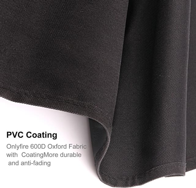 Detalle de Onlyfire Kettle BBQ Cover for Weber 57cm / 22 inch Charcoal Kettle – Waterproof, UV Resistant & Breathable