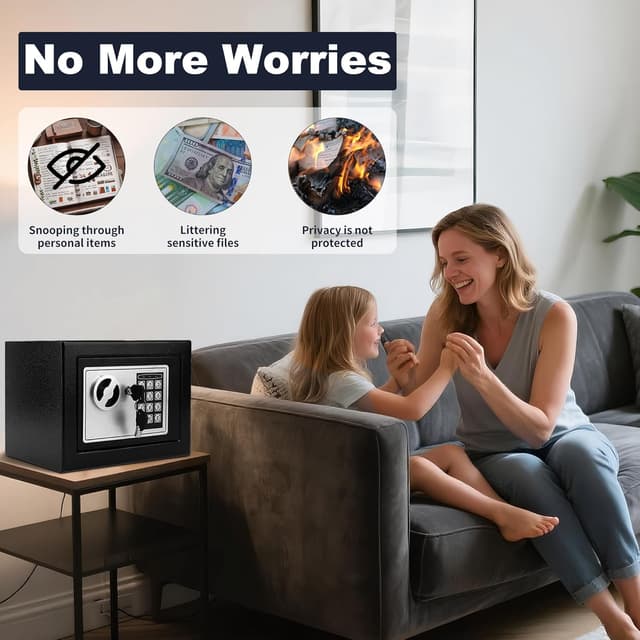 Detalle 2 de SINZUX 6.6L Digital Steel Safe 230ร170ร170 mm ๐