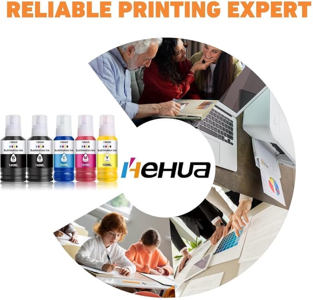 Thumbnail 5 de hehua Multipack Encre Sublimation pour Epson E102 E104