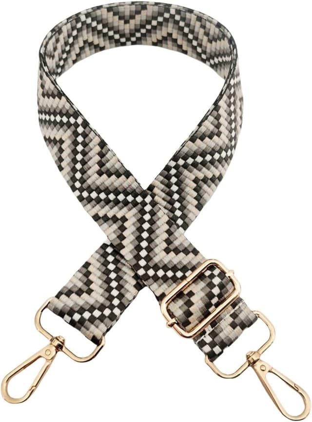 Detalle de Verstellbarer Taschengurt mit Karabiner (3,8 cm breit) – Wechselgurt für Damen, Gelbbraun