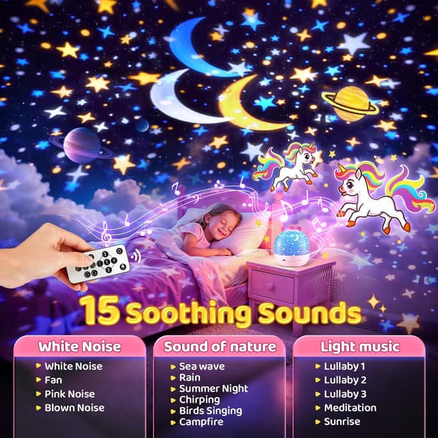 Detalle de Baby Night Light Projector 9-in-1