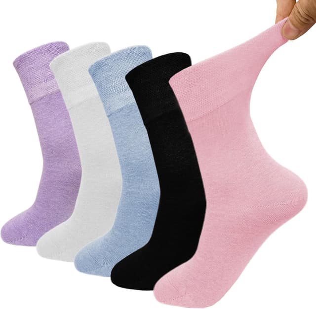 Imagen de LOFIR Calcetines de Algodón Crew 5 pares 35-46 en OfertitasTOP