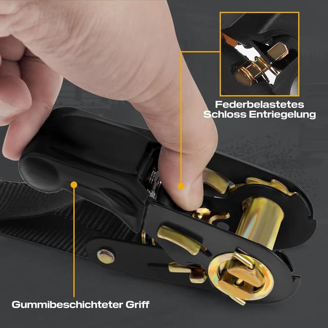 Thumbnail 3 de IAZZCO Spanngurte 6 m fĂŒr Ladungssicherung đ