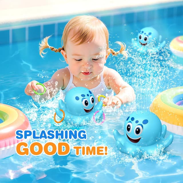 Thumbnail 3 de Light Up Rechargeable Bath Toy 4 Rings