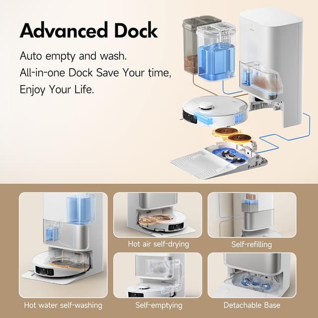 Detalle 2 de Mova P10 Pro Ultra robot vacuum 13,000Pa