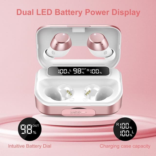 Detalle 2 de Lekaby Wireless Earbuds Bluetooth 5.3 128H