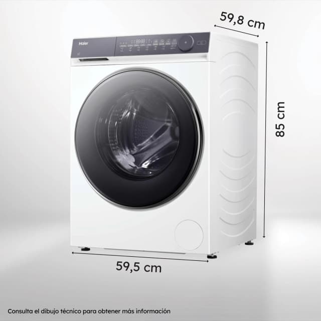 Detalle 2 de Haier HWD90-B14367U-S lavadora secadora 9 kg