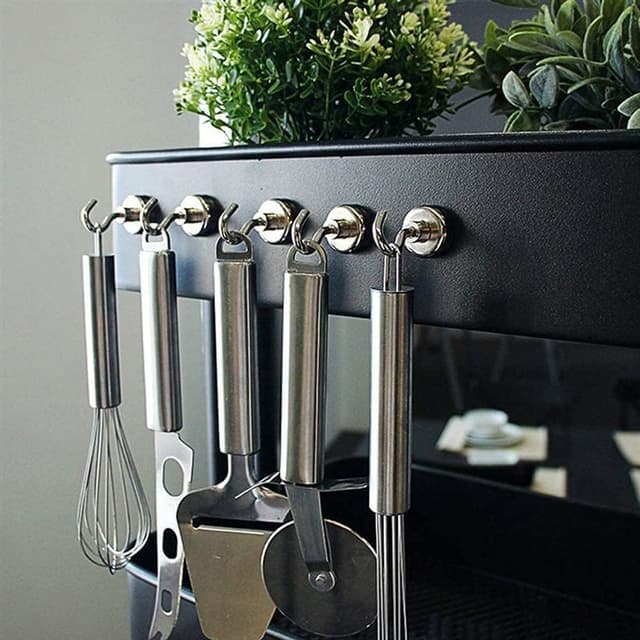 Detalle 2 de FINDMAG Magnet Hooks (26 Pack) – 30 lb Neodymium Magnetic Hooks for Cruise, Locker & Storage Walls