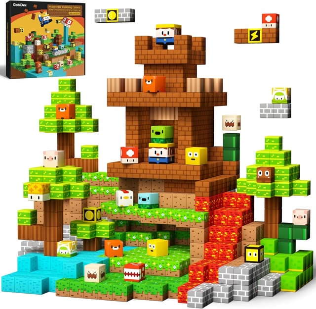 Detalle de Magnetische Bausteine 100 Stück für Kinder