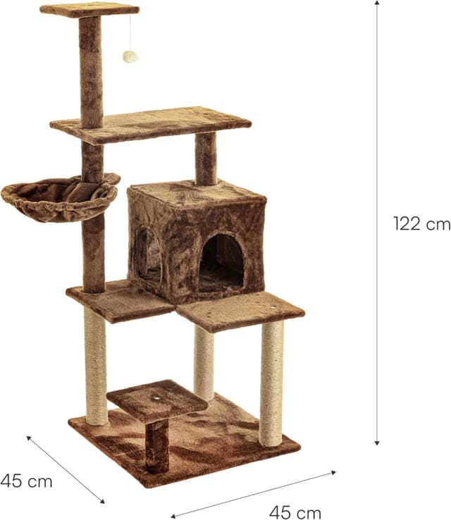 Detalle 2 de Baroni Home Tiragraffi 45x45x122 cm per gatti 🐱