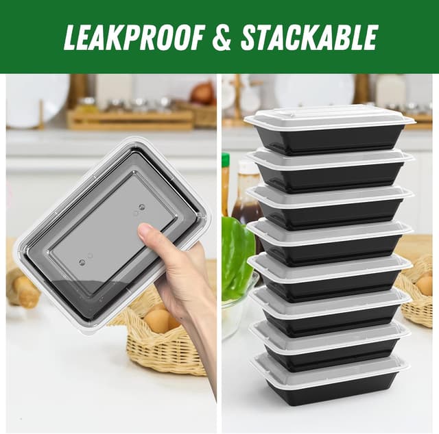 Detalle 2 de 32 oz Meal Prep Containers ๐ฑ