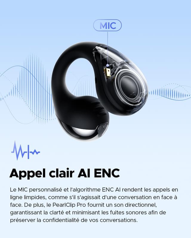 Thumbnail 5 de SoundPEATS Pearlclip Pro 24h écouteurs Bluetooth