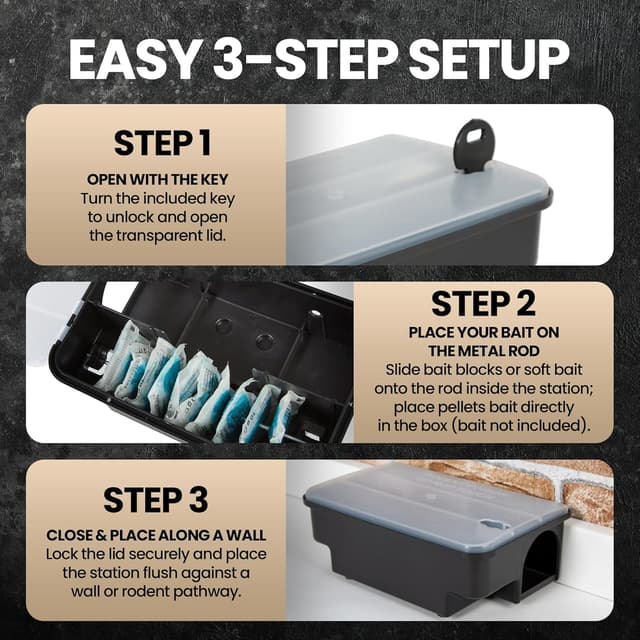 Thumbnail 4 de Köder-Discount Rat & Mouse Bait Station 2-pack 🐭