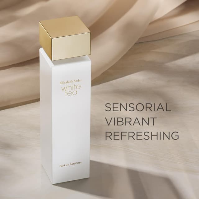 Detalle de Elizabeth Arden White Tea Eau de Parfum (100 ml) – floraler Duft mit weißem Tee & Meeresbrise