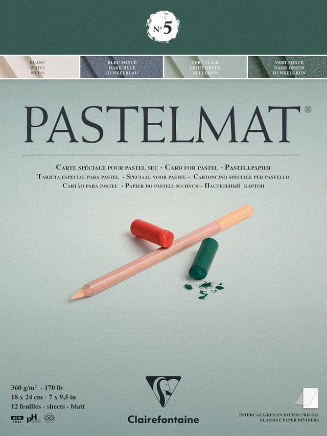 Thumbnail 6 de Clairefontaine Pastelmat 24x30 blanco