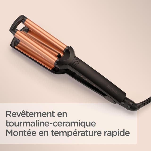 Thumbnail 6 de BaByliss Deep Waves W2447E – Cylindre à revêtement céramique, 3 températures 160–200°C et ondes sans frisottis
