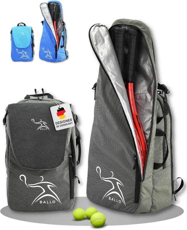 Thumbnail 6 de BALLO® Tennisrucksack / Tennistasche mit Schuhfach und geschlossener Schlägerfach – für Tennis & Badminton