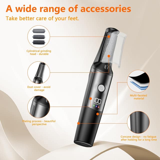 Thumbnail 6 de PKBD Electric Foot File, 1200 mAh