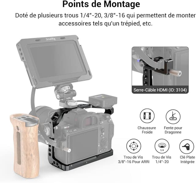Thumbnail 4 de SMALLRIG A7III Cage légère