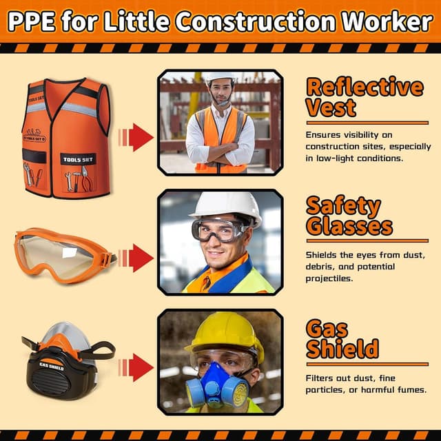 Thumbnail 5 de KidBloom Kids Tool Set with Drill for 3–4 Years