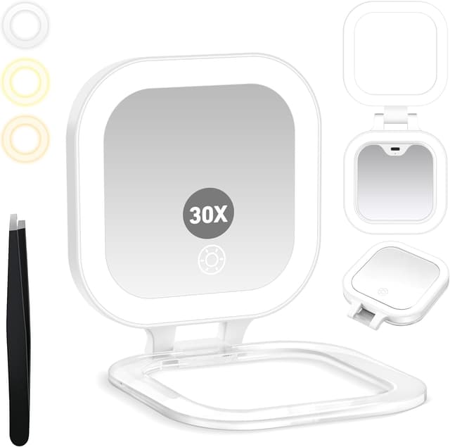 Detalle de GOMIPURU Travel Mirror with Light 30x