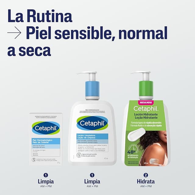 Thumbnail 6 de Cetaphil Piel Mixta y Sensible: Fluido 470ml + Espuma 29ml