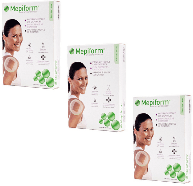 Detalle de Mepiform Despuésitos Silicona apósitos 5x7,5 cm 3 uds