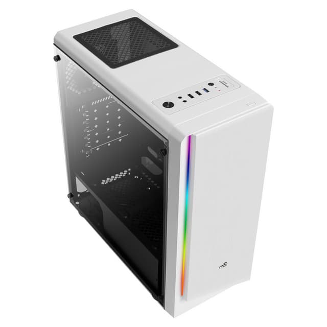 Detalle 2 de Aerocool RIFT RGB USB 3.0 Caja ATX con ventana blanca