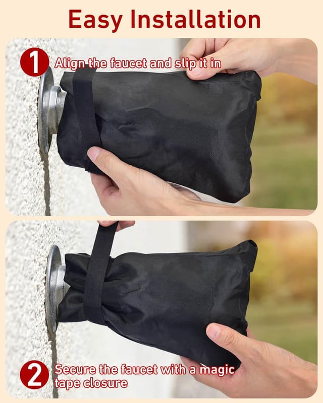 Thumbnail 6 de Outdoor Faucet Covers 3-Pack for Freeze Protection 🚰