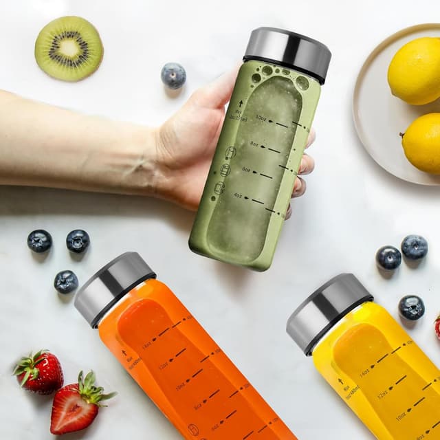 Thumbnail 6 de Olivego 12oz juice bottles with BPA-free lids