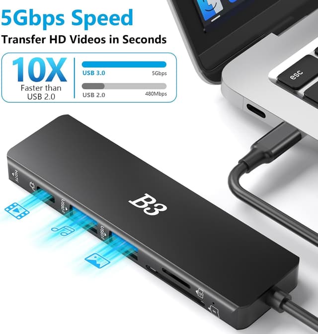 Thumbnail 3 de USB-C Hub 6 in 1 HDMI 4K PD 100W