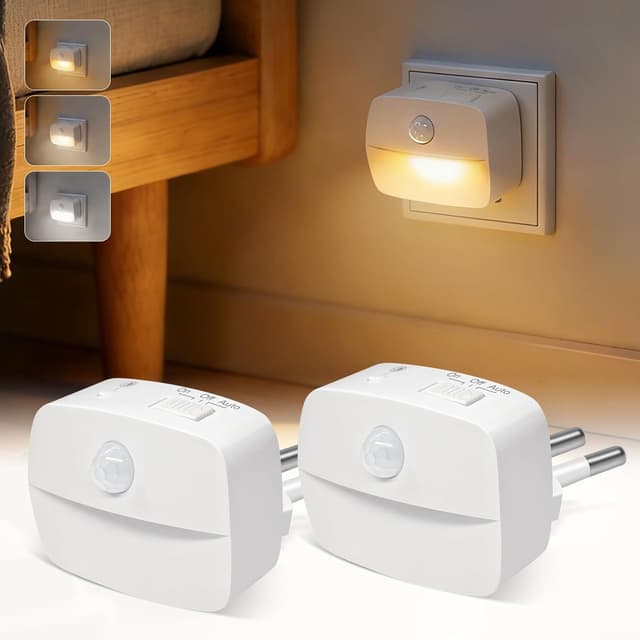 Detalle de AmmToo Nachtlicht Steckdose 2er Pack