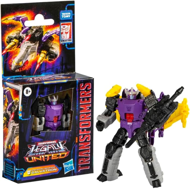 Detalle de Transformers Legacy United Core Class Galvatron (Energon) action figure convertibile 2-in-1 da 8,5 cm