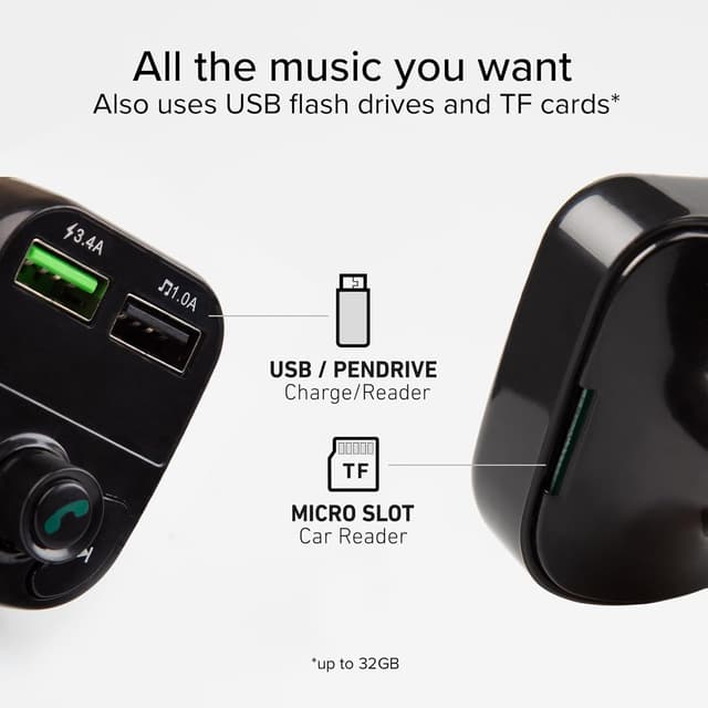 Detalle de SBS 15-W Autoladegerät Bluetooth FM-Transmitter