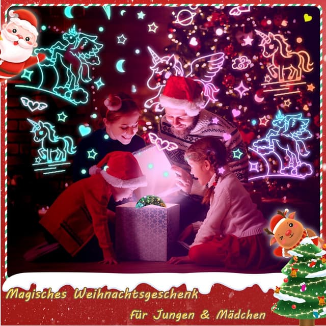 Thumbnail 6 de Kinder Sternenhimmel-Projektor Einhorn 108 Lichtkombinationen